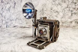 appareil photo vintage avec flash